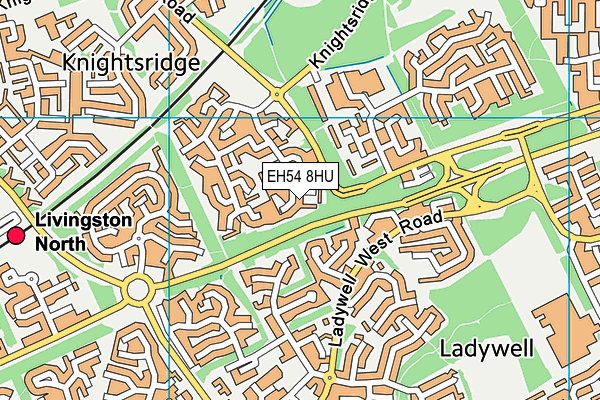 EH54 8HU map - OS VectorMap District (Ordnance Survey)