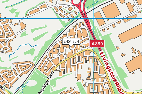 EH54 8LN map - OS VectorMap District (Ordnance Survey)