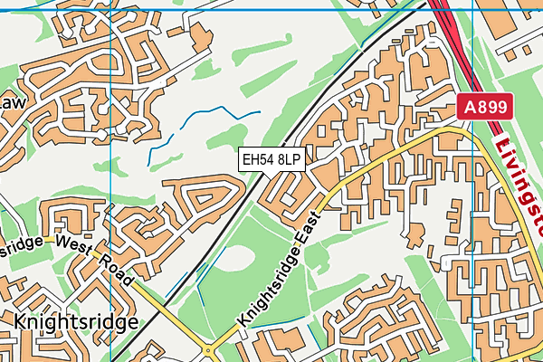 EH54 8LP map - OS VectorMap District (Ordnance Survey)
