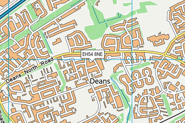 EH54 8NE map - OS VectorMap District (Ordnance Survey)