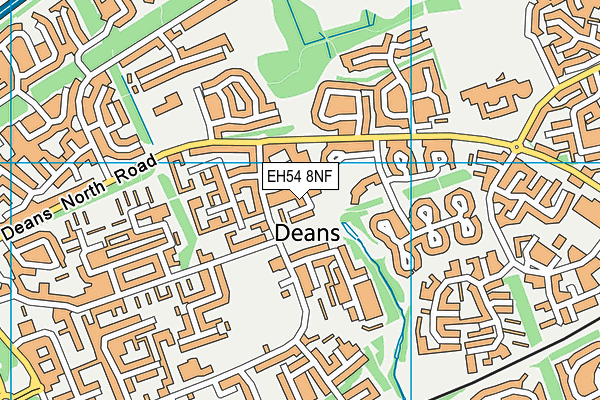 EH54 8NF map - OS VectorMap District (Ordnance Survey)