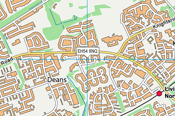 EH54 8NQ map - OS VectorMap District (Ordnance Survey)
