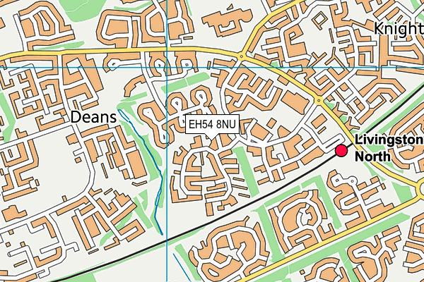EH54 8NU map - OS VectorMap District (Ordnance Survey)