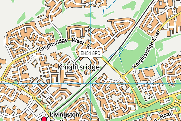 EH54 8PD map - OS VectorMap District (Ordnance Survey)