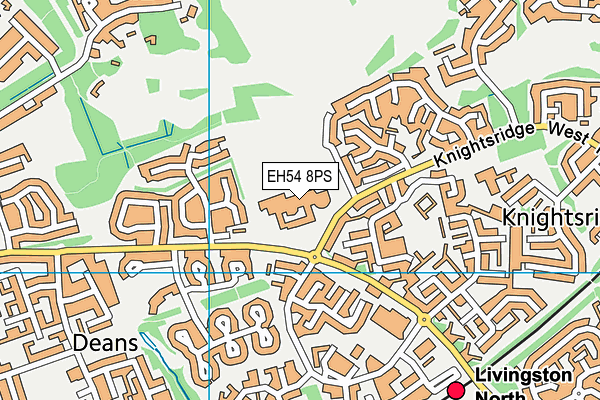 EH54 8PS map - OS VectorMap District (Ordnance Survey)