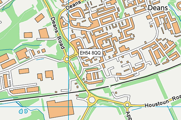 EH54 8QQ map - OS VectorMap District (Ordnance Survey)