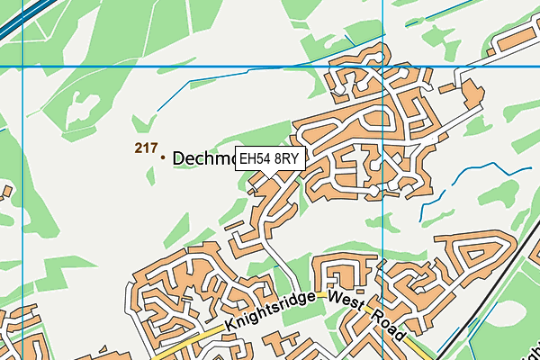 EH54 8RY map - OS VectorMap District (Ordnance Survey)