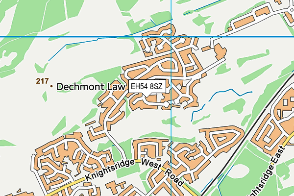 EH54 8SZ map - OS VectorMap District (Ordnance Survey)