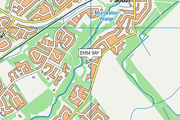 EH54 9AY map - OS VectorMap District (Ordnance Survey)