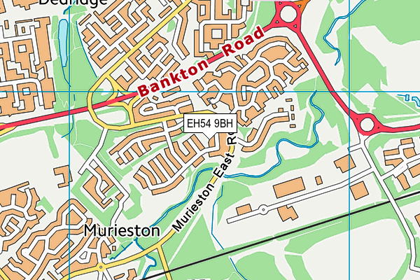 EH54 9BH map - OS VectorMap District (Ordnance Survey)