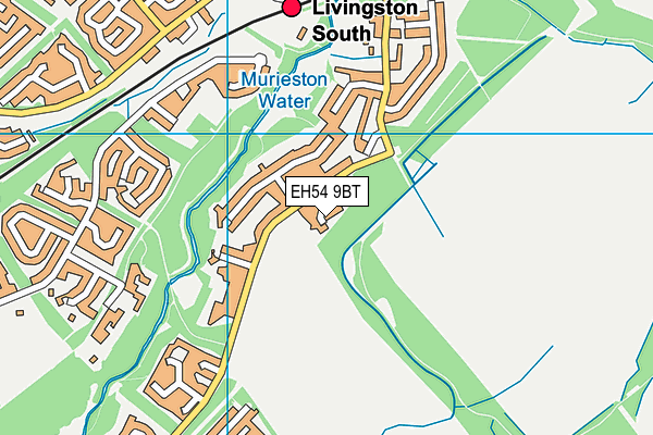 EH54 9BT map - OS VectorMap District (Ordnance Survey)