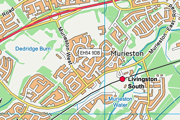 EH54 9DB map - OS VectorMap District (Ordnance Survey)