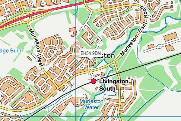 EH54 9DN map - OS VectorMap District (Ordnance Survey)