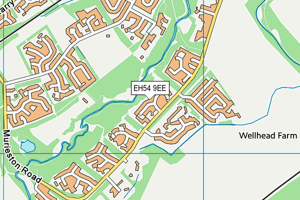 EH54 9EE map - OS VectorMap District (Ordnance Survey)