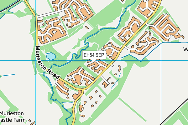 EH54 9EP map - OS VectorMap District (Ordnance Survey)