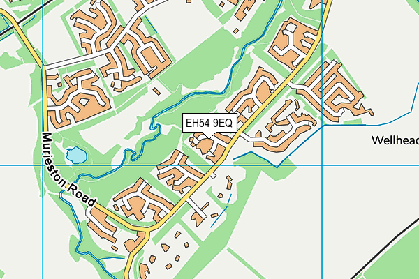 EH54 9EQ map - OS VectorMap District (Ordnance Survey)