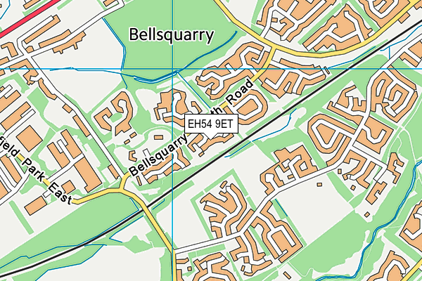 EH54 9ET map - OS VectorMap District (Ordnance Survey)