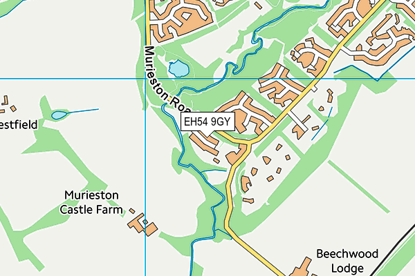 EH54 9GY map - OS VectorMap District (Ordnance Survey)