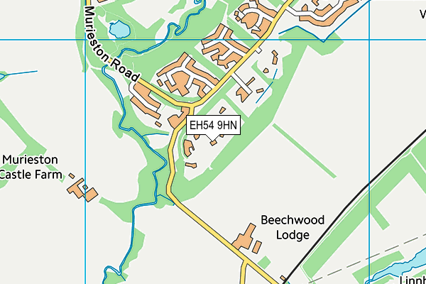 EH54 9HN map - OS VectorMap District (Ordnance Survey)