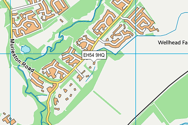 EH54 9HQ map - OS VectorMap District (Ordnance Survey)