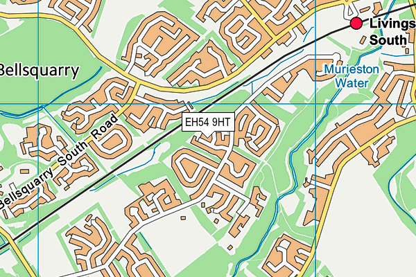 EH54 9HT map - OS VectorMap District (Ordnance Survey)