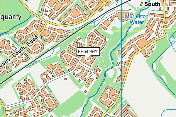 EH54 9HY map - OS VectorMap District (Ordnance Survey)