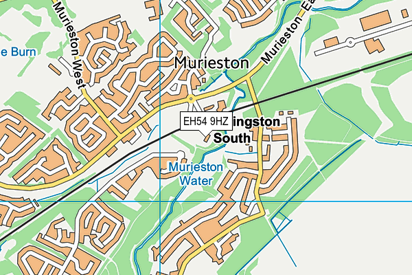 EH54 9HZ map - OS VectorMap District (Ordnance Survey)