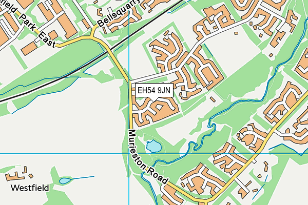 EH54 9JN map - OS VectorMap District (Ordnance Survey)