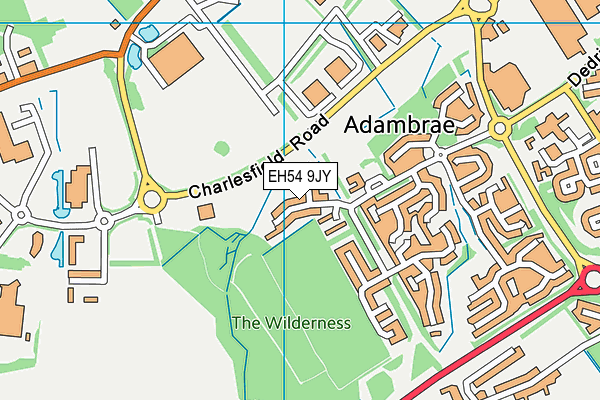 EH54 9JY map - OS VectorMap District (Ordnance Survey)