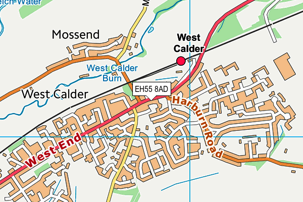 Map of COMMERCIAL INN (WEST CALDER) LIMITED at district scale