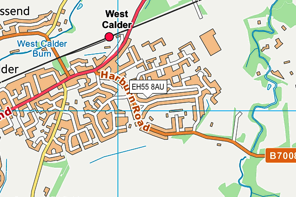 EH55 8AU map - OS VectorMap District (Ordnance Survey)