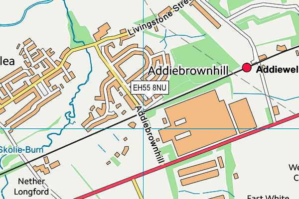 EH55 8NU map - OS VectorMap District (Ordnance Survey)