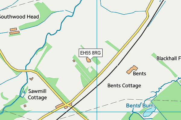 EH55 8RG map - OS VectorMap District (Ordnance Survey)