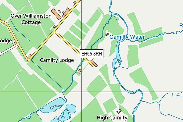 EH55 8RH map - OS VectorMap District (Ordnance Survey)