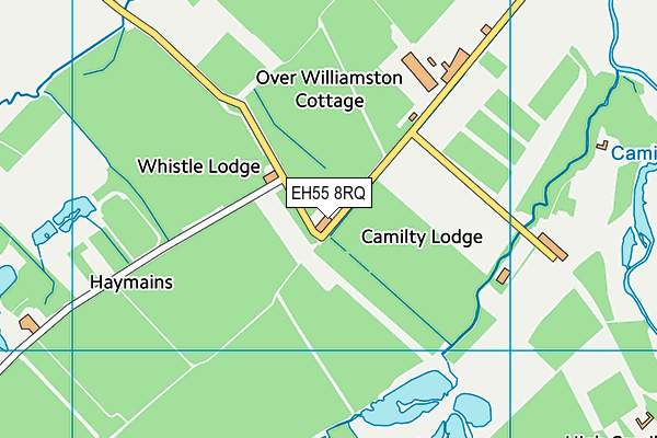 EH55 8RQ map - OS VectorMap District (Ordnance Survey)