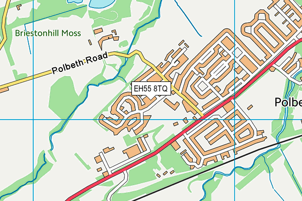 EH55 8TQ map - OS VectorMap District (Ordnance Survey)