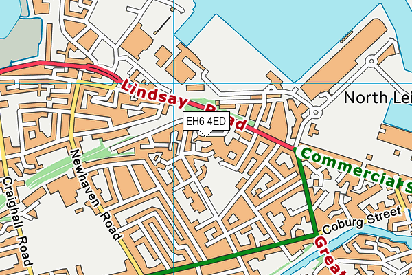 EH6 4ED map - OS VectorMap District (Ordnance Survey)