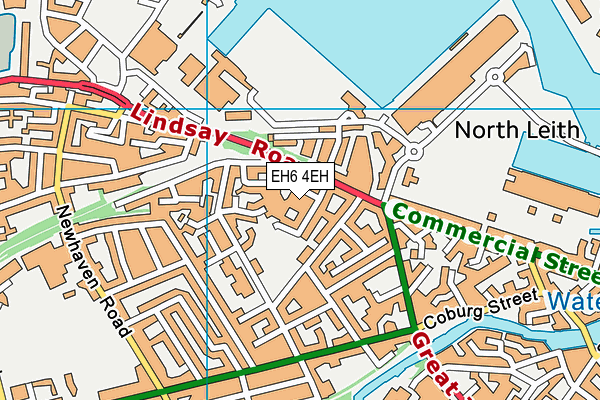 EH6 4EH map - OS VectorMap District (Ordnance Survey)