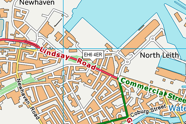 EH6 4ER map - OS VectorMap District (Ordnance Survey)