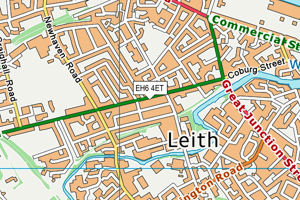 EH6 4ET map - OS VectorMap District (Ordnance Survey)