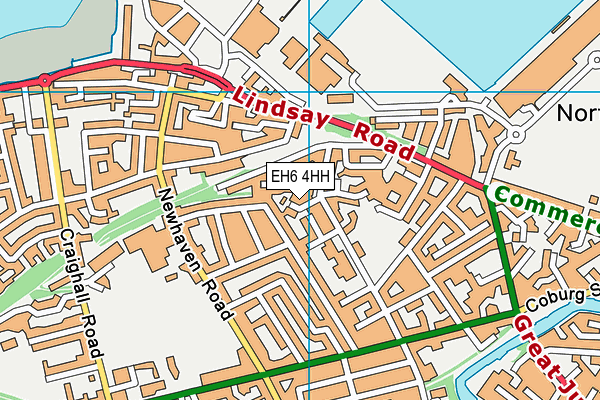 EH6 4HH map - OS VectorMap District (Ordnance Survey)