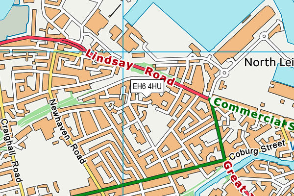 EH6 4HU map - OS VectorMap District (Ordnance Survey)