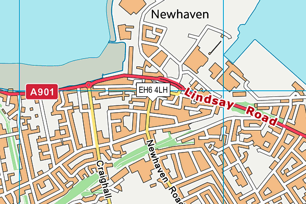 EH6 4LH map - OS VectorMap District (Ordnance Survey)