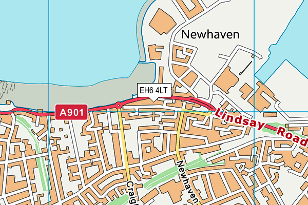 EH6 4LT map - OS VectorMap District (Ordnance Survey)