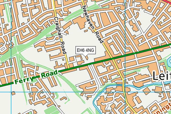 EH6 4NG map - OS VectorMap District (Ordnance Survey)