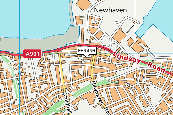 EH6 4NH map - OS VectorMap District (Ordnance Survey)