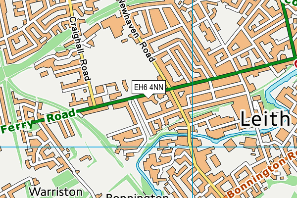EH6 4NN map - OS VectorMap District (Ordnance Survey)