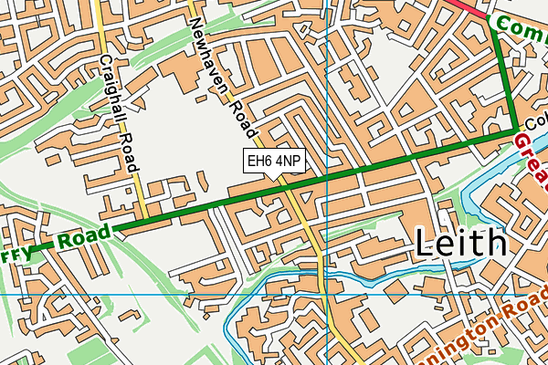 EH6 4NP map - OS VectorMap District (Ordnance Survey)