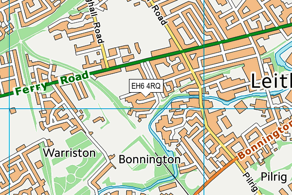 EH6 4RQ map - OS VectorMap District (Ordnance Survey)