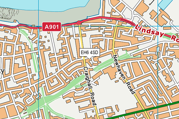 EH6 4SD map - OS VectorMap District (Ordnance Survey)